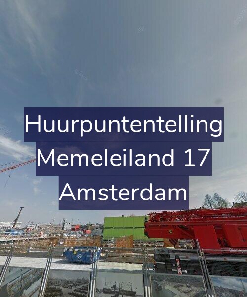Foto gevel Huurpuntentelling voor Memeleiland 17, Amsterdam