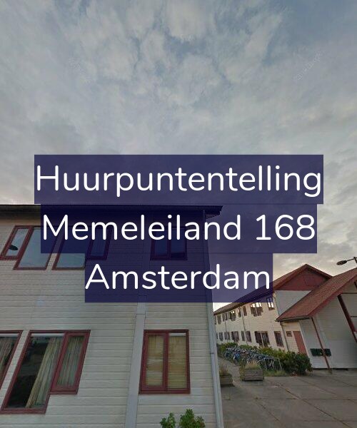 Foto gevel Huurpuntentelling voor Memeleiland 168, Amsterdam
