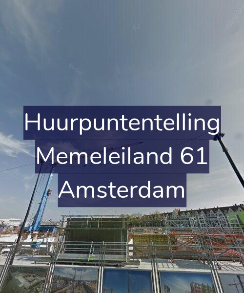 Foto gevel Huurpuntentelling voor Memeleiland 61, Amsterdam