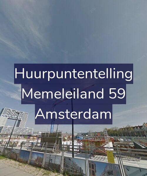 Foto gevel Huurpuntentelling voor Memeleiland 59, Amsterdam