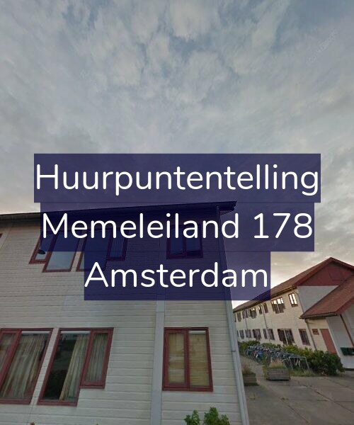 Foto gevel Huurpuntentelling voor Memeleiland 178, Amsterdam