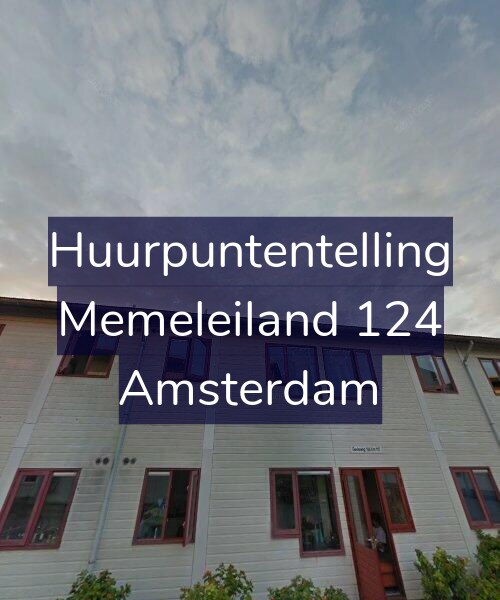 Foto gevel Huurpuntentelling voor Memeleiland 124, Amsterdam