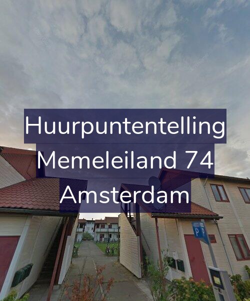 Foto gevel Huurpuntentelling voor Memeleiland 74, Amsterdam