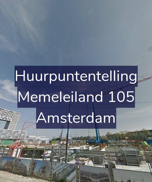 Foto gevel Huurpuntentelling voor Memeleiland 105, Amsterdam