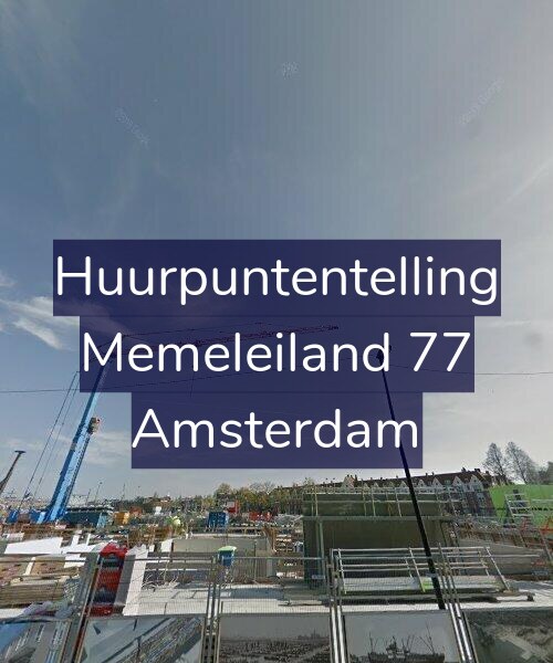 Foto gevel Huurpuntentelling voor Memeleiland 77, Amsterdam