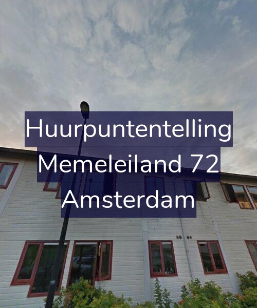 Foto gevel Huurpuntentelling voor Memeleiland 72, Amsterdam