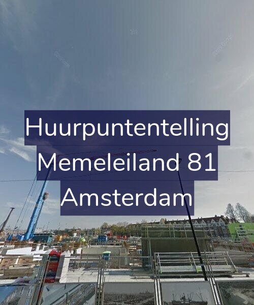 Foto gevel Huurpuntentelling voor Memeleiland 81, Amsterdam
