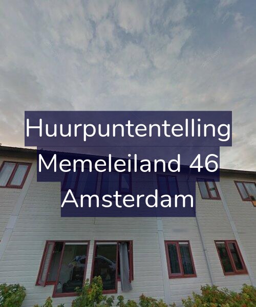 Foto gevel Huurpuntentelling voor Memeleiland 46, Amsterdam