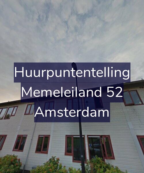 Foto gevel Huurpuntentelling voor Memeleiland 52, Amsterdam