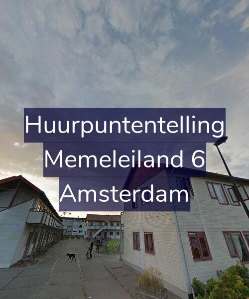 Foto gevel Huurpuntentelling voor Memeleiland 6, Amsterdam