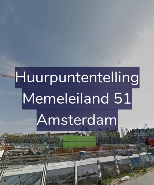 Foto gevel Huurpuntentelling voor Memeleiland 51, Amsterdam