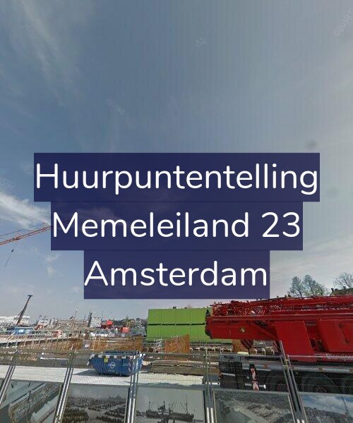 Foto gevel Huurpuntentelling voor Memeleiland 23, Amsterdam
