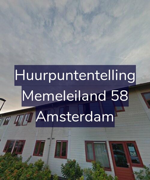 Foto gevel Huurpuntentelling voor Memeleiland 58, Amsterdam