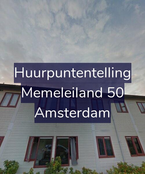 Foto gevel Huurpuntentelling voor Memeleiland 50, Amsterdam