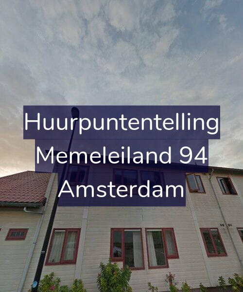 Foto gevel Huurpuntentelling voor Memeleiland 94, Amsterdam