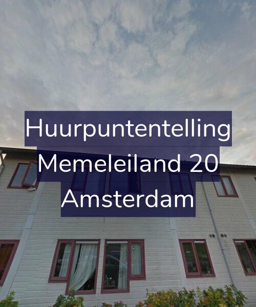 Foto gevel Huurpuntentelling voor Memeleiland 20, Amsterdam
