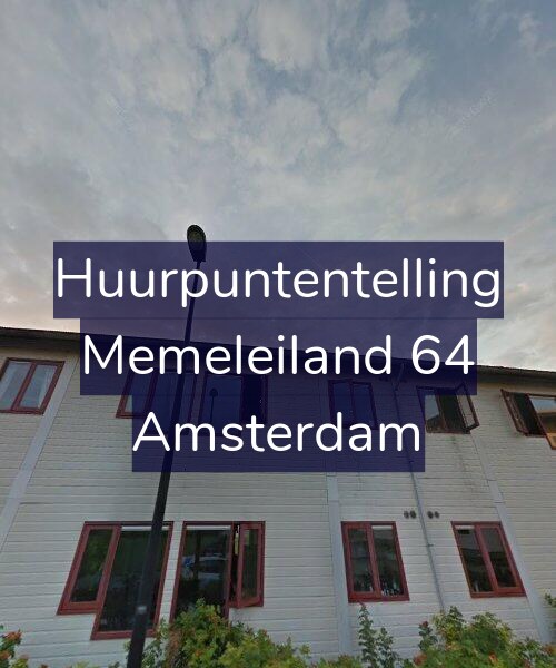 Foto gevel Huurpuntentelling voor Memeleiland 64, Amsterdam