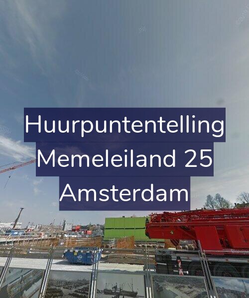 Foto gevel Huurpuntentelling voor Memeleiland 25, Amsterdam