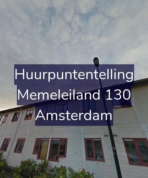 Foto gevel Huurpuntentelling voor Memeleiland 130, Amsterdam