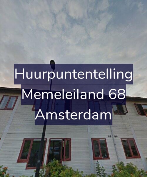 Foto gevel Huurpuntentelling voor Memeleiland 68, Amsterdam