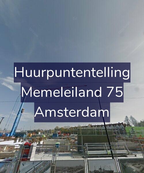 Foto gevel Huurpuntentelling voor Memeleiland 75, Amsterdam