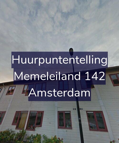 Foto gevel Huurpuntentelling voor Memeleiland 142, Amsterdam