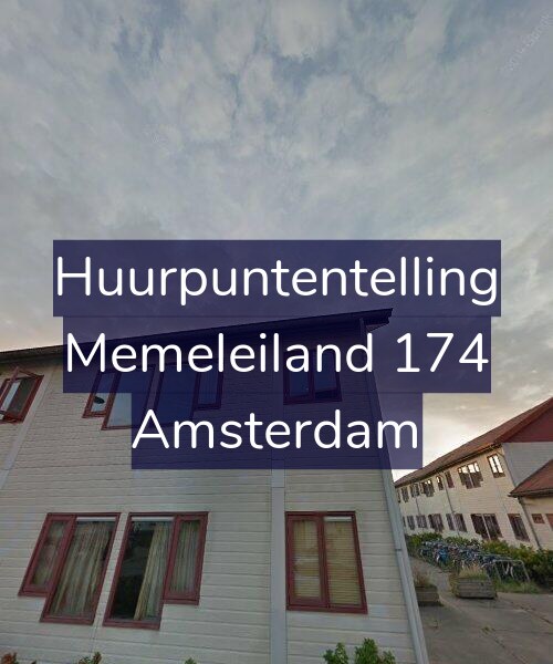 Foto gevel Huurpuntentelling voor Memeleiland 174, Amsterdam