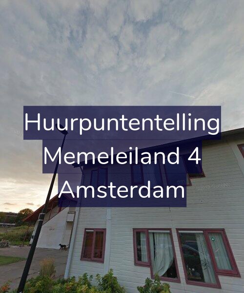 Foto gevel Huurpuntentelling voor Memeleiland 4, Amsterdam