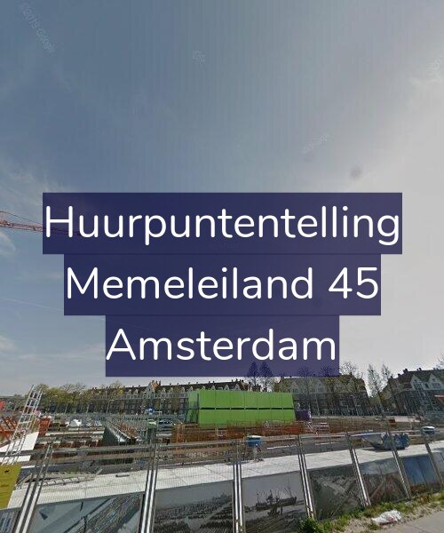 Foto gevel Huurpuntentelling voor Memeleiland 45, Amsterdam