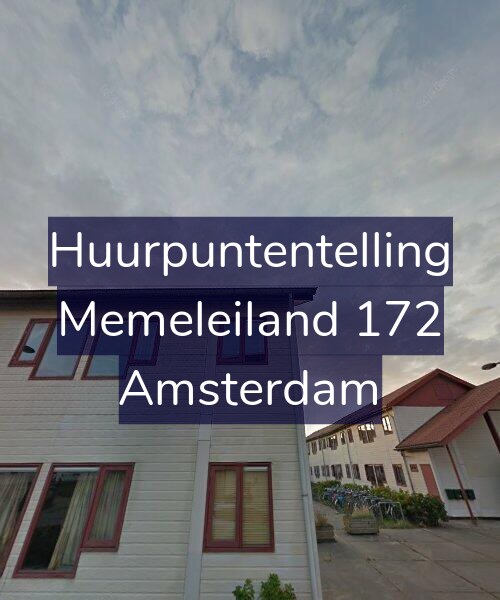 Foto gevel Huurpuntentelling voor Memeleiland 172, Amsterdam