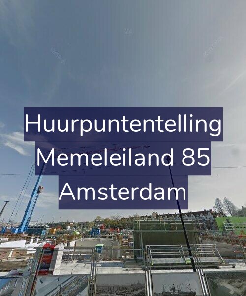 Foto gevel Huurpuntentelling voor Memeleiland 85, Amsterdam