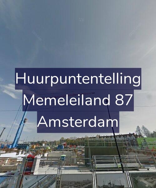 Foto gevel Huurpuntentelling voor Memeleiland 87, Amsterdam