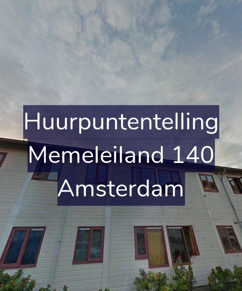 Foto gevel Huurpuntentelling voor Memeleiland 140, Amsterdam