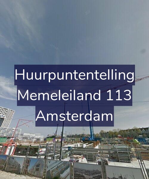 Foto gevel Huurpuntentelling voor Memeleiland 113, Amsterdam