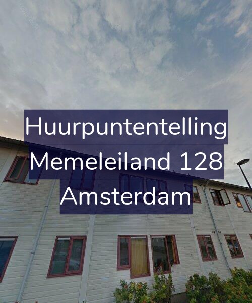 Foto gevel Huurpuntentelling voor Memeleiland 128, Amsterdam