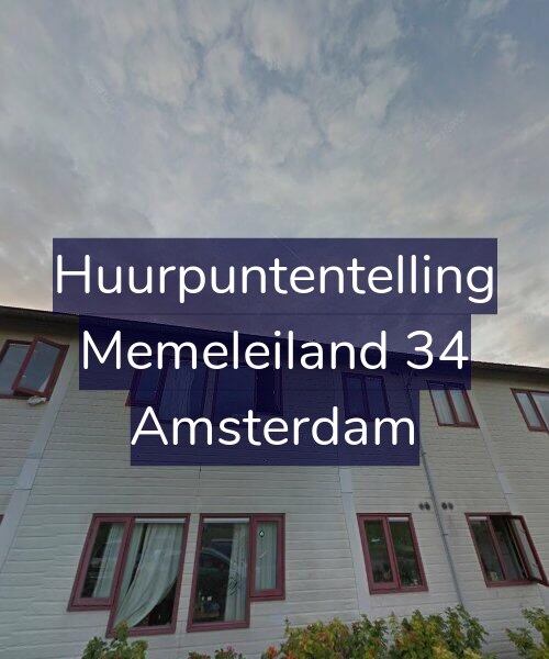 Foto gevel Huurpuntentelling voor Memeleiland 34, Amsterdam