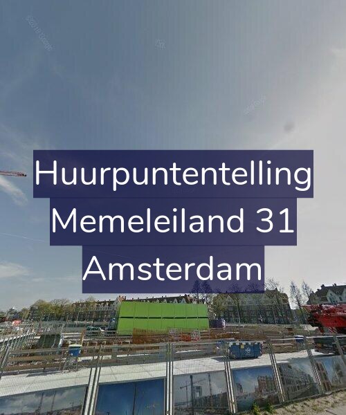 Foto gevel Huurpuntentelling voor Memeleiland 31, Amsterdam
