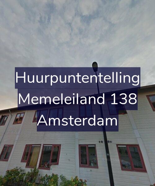 Foto gevel Huurpuntentelling voor Memeleiland 138, Amsterdam