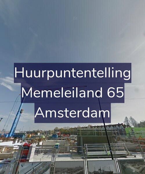Foto gevel Huurpuntentelling voor Memeleiland 65, Amsterdam