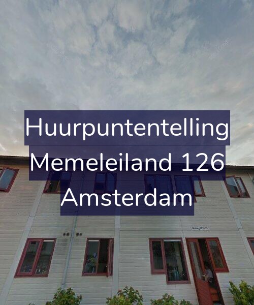 Foto gevel Huurpuntentelling voor Memeleiland 126, Amsterdam