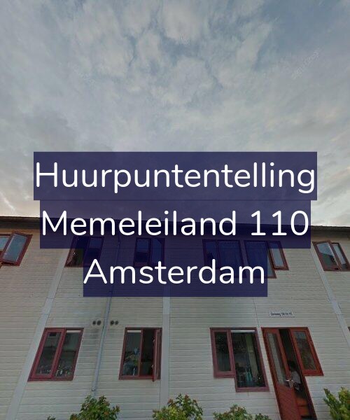 Foto gevel Huurpuntentelling voor Memeleiland 110, Amsterdam