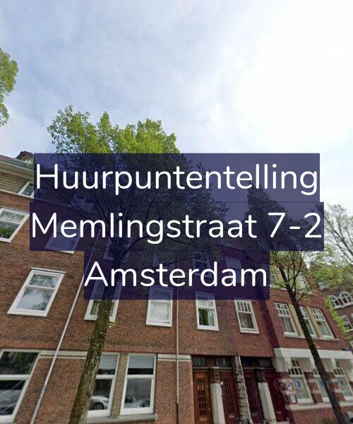 Foto gevel Huurpuntentelling voor Memlingstraat 7-2, Amsterdam