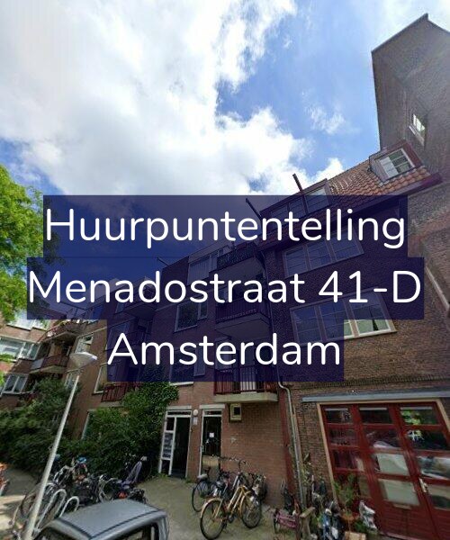 Foto gevel Huurpuntentelling voor Menadostraat 41-D, Amsterdam
