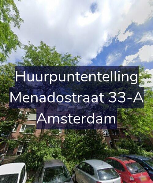 Foto gevel Huurpuntentelling voor Menadostraat 33-A, Amsterdam
