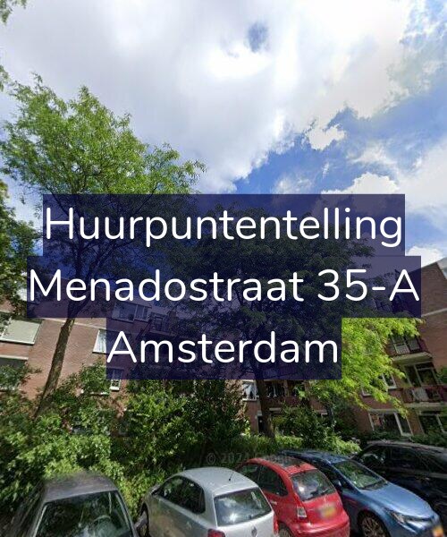 Foto gevel Huurpuntentelling voor Menadostraat 35-A, Amsterdam
