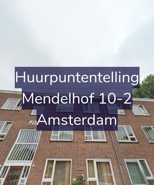 Foto gevel Huurpuntentelling voor Mendelhof 10-2, Amsterdam