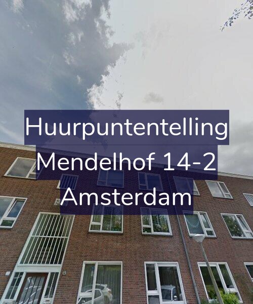 Foto gevel Huurpuntentelling voor Mendelhof 14-2, Amsterdam