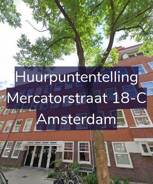 Foto gevel Huurpuntentelling voor Mercatorstraat 18-C, Amsterdam