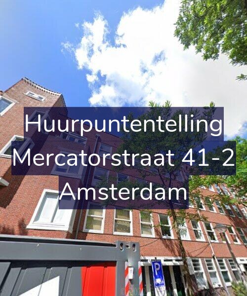 Foto gevel Huurpuntentelling voor Mercatorstraat 41-2, Amsterdam