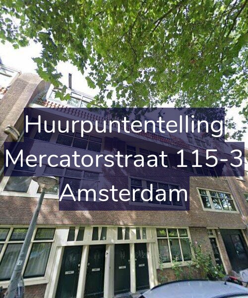 Foto gevel Huurpuntentelling voor Mercatorstraat 115-3, Amsterdam